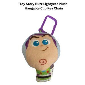 Disney McDonald's 2020 Toy Story Buzz Lightyear Hangable Plush Clip Key Chain OS